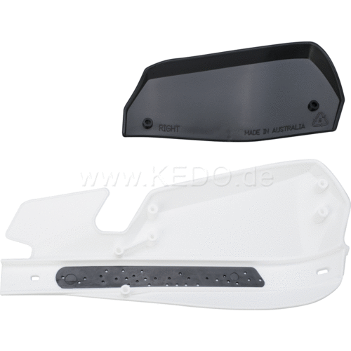 Kedo Coquilles de Protection des Mains VPS Barkbusters Yamaha Ténéré 700 | Blanc