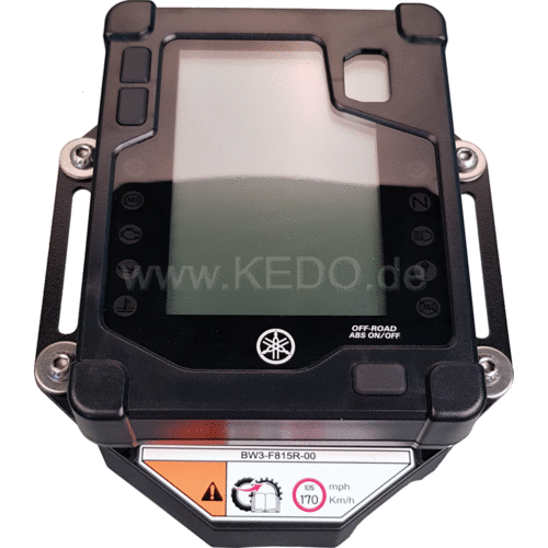 Kedo Plaque de base X-Sheet pour Cockpit Yamaha Ténéré 700 (2019+) | Le noir