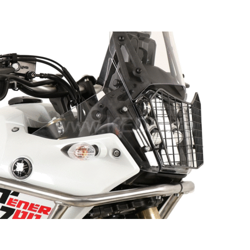 Kedo Protector de Faros H&B ​​Yamaha Ténéré 700 | Negro, con Recubrimiento en Polvo