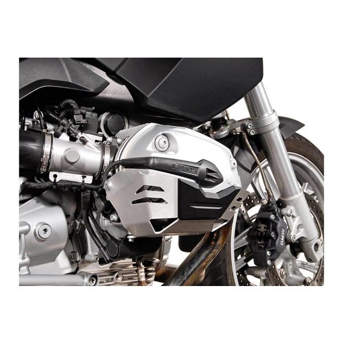 SW-Motech Zylinderschutz BMW R 1200 GS/A ('04-'09)/R 1200 HP2 ('05-'06)/R 1200 R ('07-'10)/R 1200 ST ('04-'08) | Schwarzes Silber
