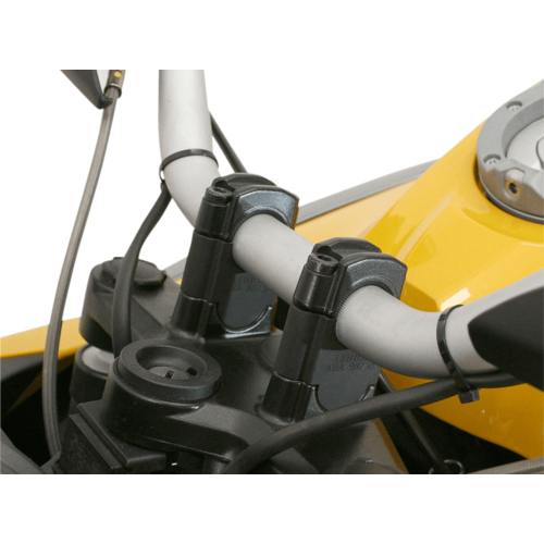 SW-Motech Elevador de Manillar BMW R 1200 GS ('04-'13)/F 800 GS ('14-'19) | Negro, con Recubrimiento en Polvo