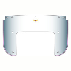 Beaded 5-Bolt Lower Window | Choose Color