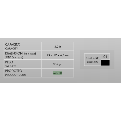 Amphibious Trockenwerkzeugtasche 3,2 L | Schwarz