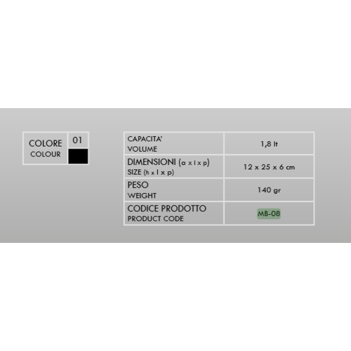 Amphibious Bolsa de Manillar Nero 1,8 L | Negro