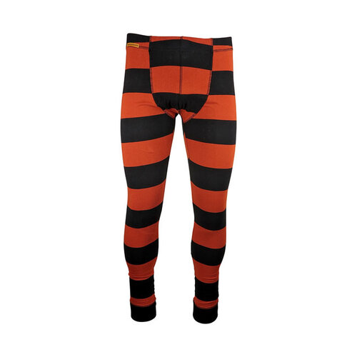 Pantalón de rayas Long John - Negro/Naranja