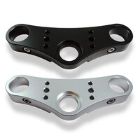 Yamaha SR500 | Triple Clamp "Scram" Silver Anodized
