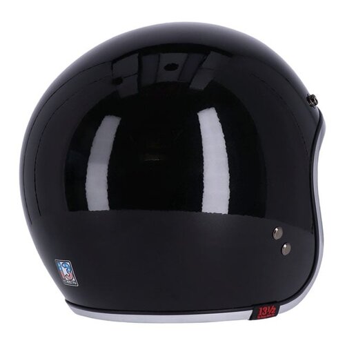 13 and half Skull Bucket Helmet Black | ECE 22.06