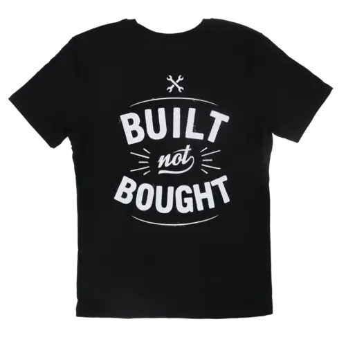MCU T-Shirt Built Not Bought | Zwart