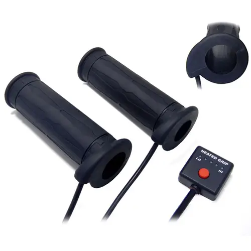 KOSO Manopole Riscaldate a 5 Livelli con Interruttore Esterno | Per  7/8"