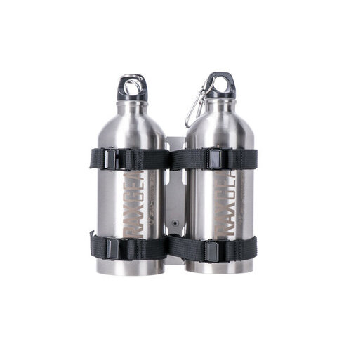 SW-Motech Trax Bottle Set 2 For Trax Accessory Mount |Silver | Inkl | 2X 0.6 L Bottle