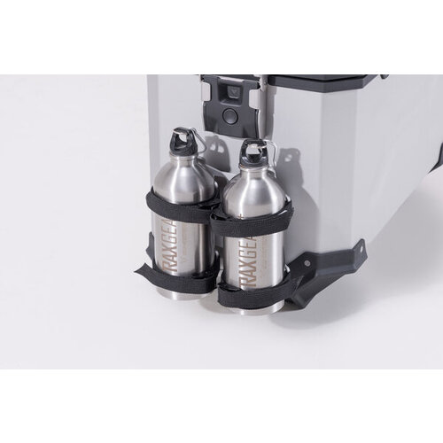 SW-Motech Set Di 2 Bottiglie Trax Per Supporto Accessori Trax |Argento | Inkl | 2 Bottiglie Da 0,6 Litri