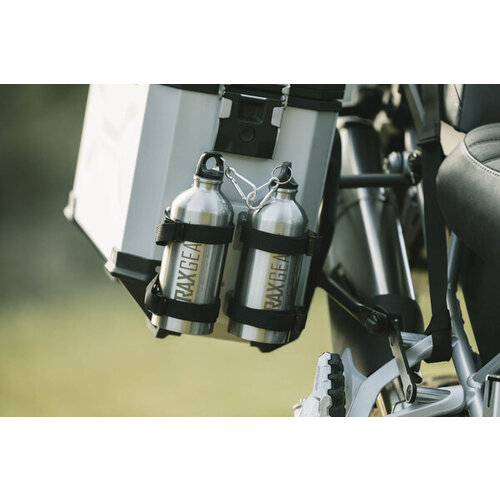 SW-Motech Trax Flaschenset 2 Für Trax Zubehörhalterung |Silber | Inkl. | 2X 0,6 L Flasche