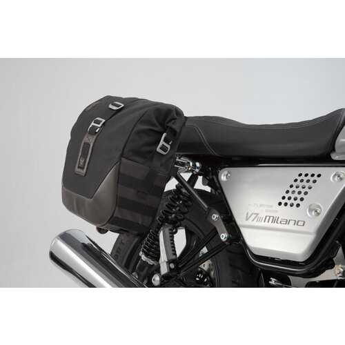 SW-Motech Système De Sacoches Latérales Legend Gear LC | Édition Noire | Moto Guzzi