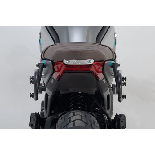 SW-Motech Système De Sacoches Latérales Legend Gear LC | Noir/Marron | Moto Guzzi