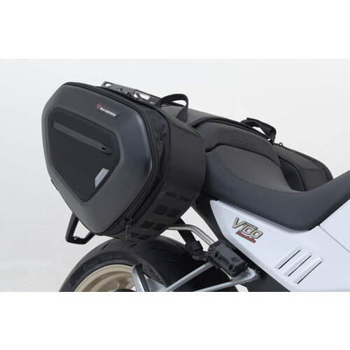 SW-Motech Juego De Alforjas Pro Blaze | Negro | Moto Guzzi V100 Mandello/S, Stelvio