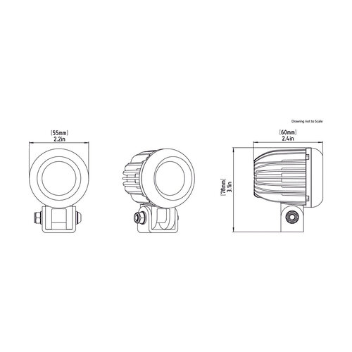 Denali D2 LED Light Pod Con Tecnologia Datadim™
