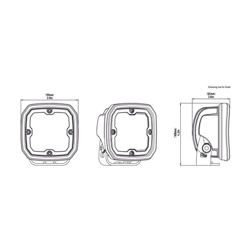 Denali D4 LED Light Pod With DataDim™ Technology