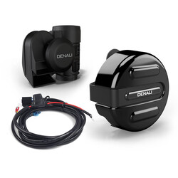Denali SoundBomb™ V-Twin-Zweiklang-Drucklufthorn Mit Abdeckung Denali SoundBomb™ V-Twin-Zweiklang-Drucklufthorn Mit Abdeckung