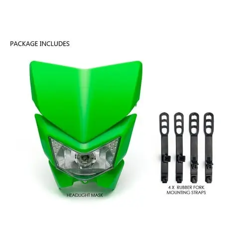 Universeel Supermoto Headlight Unit Green