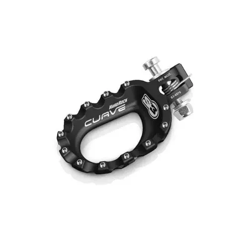 Motorcycles United S3 Curve voetsteunen aluminium zwart