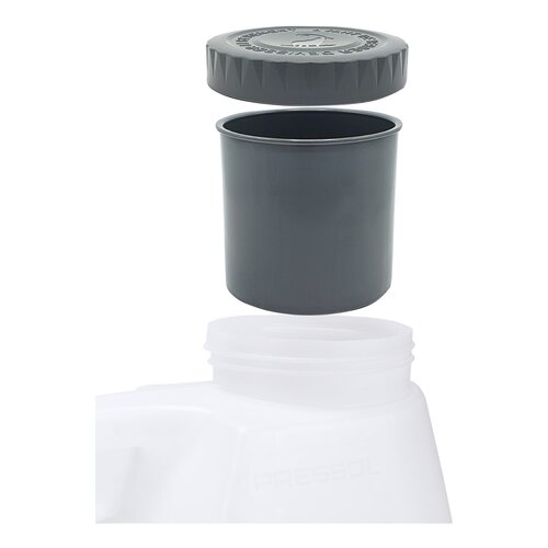 Pressol Bidon de Remplissage HDPE Transparent Universel 10 L avec Bouchon d'Étanchéité, Bouchon de Remplissage et Crépine