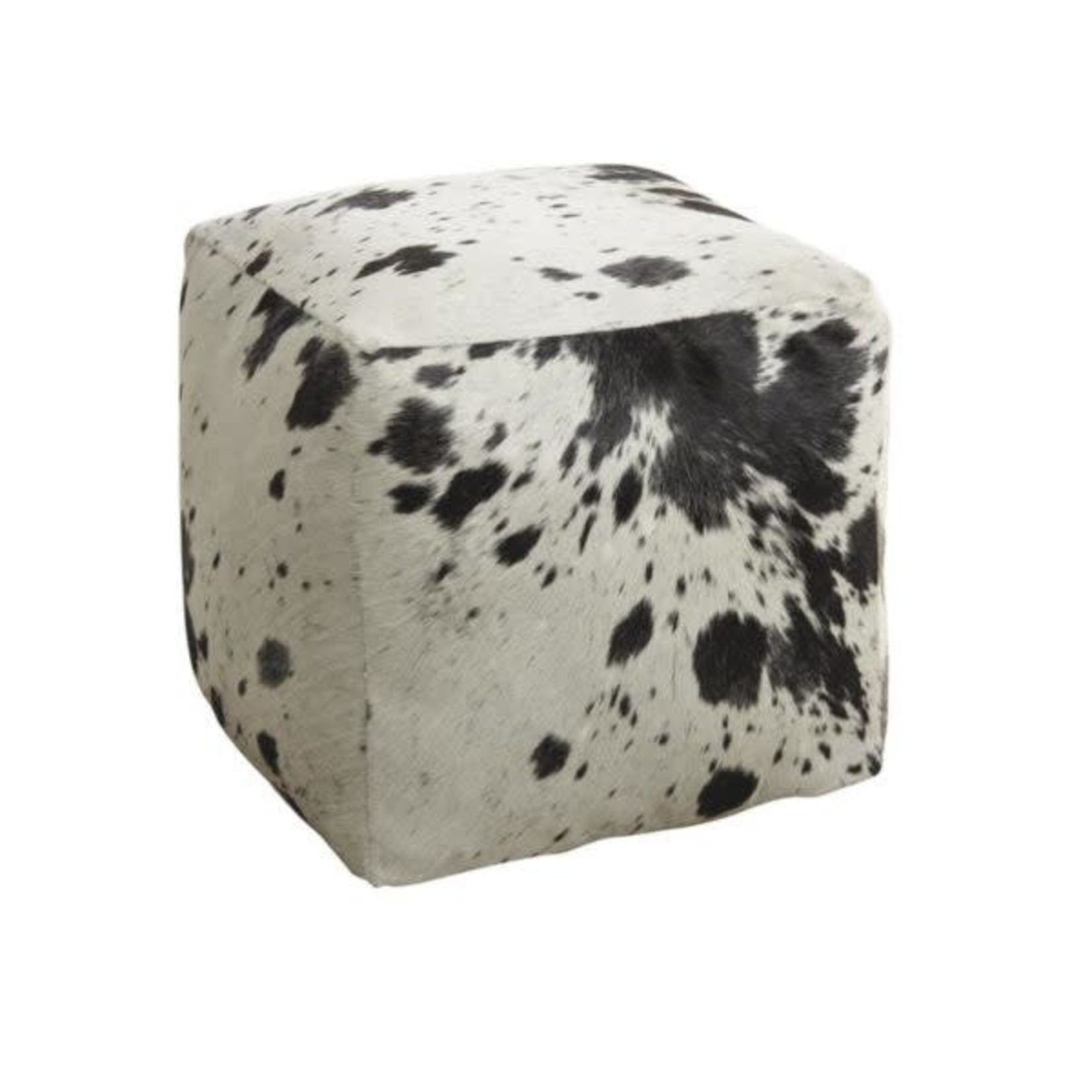 Aubry Gaspard Pouf cube déco vache