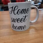 Tasse unie "Home sweet home"