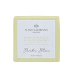 PLANTES & PARFUMS SAVON DE MARSEILLE 100G A L'ALOE VERA - BAMBOU BLANC