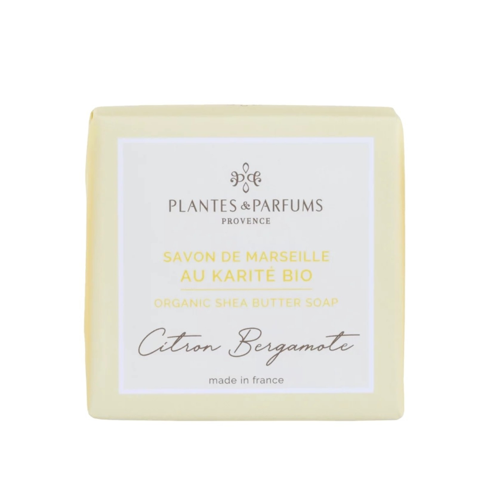 PLANTES & PARFUMS SAVON DE MARSEILLE 100G BEURRE DE KARITE - CITRON BERGAMOTE