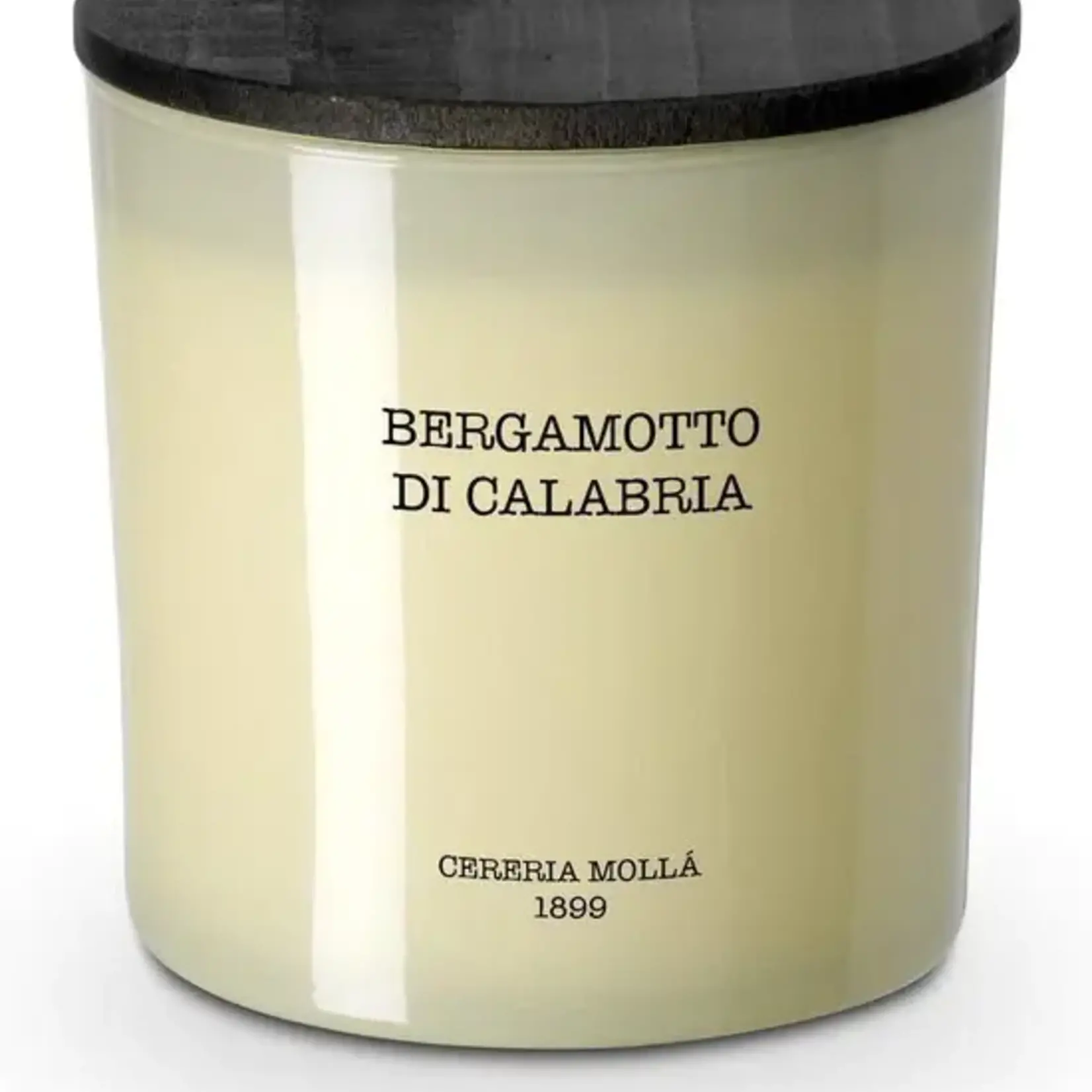 CERERIA MOLLA Bougie XL 600gr - 3 mèches Bergamotto di Calabria - Ivory