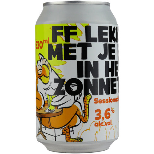 Uiltje FF Lekker Met Je Bek In Het Zonnetje Blik 