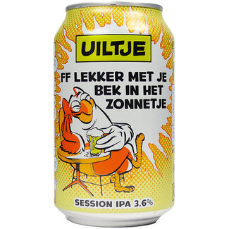 Uiltje Uiltje FF Lekker Met Je Bek In Het Zonnetje Blik
