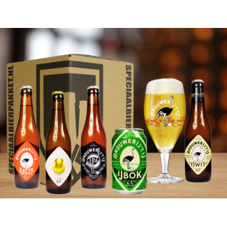 Speciaalbierpakket Brouwerij 't IJ met glas