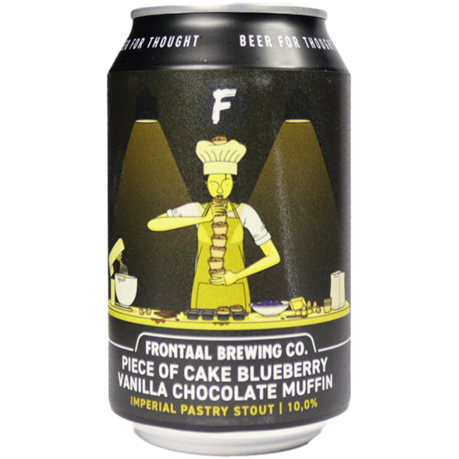 Frontaal Piece of Cake Blueberry Vanilla Chocolate Muffin