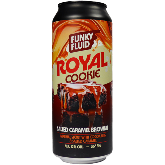 Funky Fluid Royal Cookie Salted Caramel Brownie