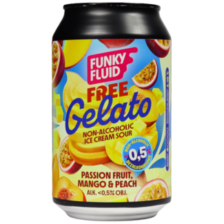 Funky Fluid Funky Fluid Free Gelato - Passion Fruit Mango & Peach