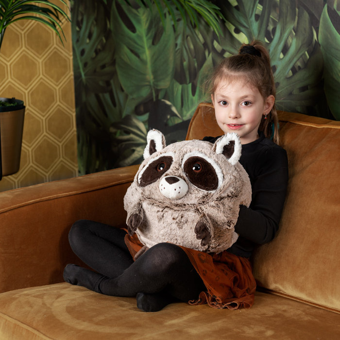 Noxxiez Noxxiez cuddly handwarmer pillow Racoon