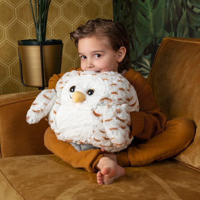 Noxxiez Noxxiez cuddly handwarmer pillow Snow Owl