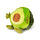 Noxxiez cuddly handwarmer pillow Avocado