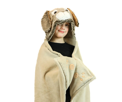 Noxxiez Noxxiez animal hooded blanket Bunny