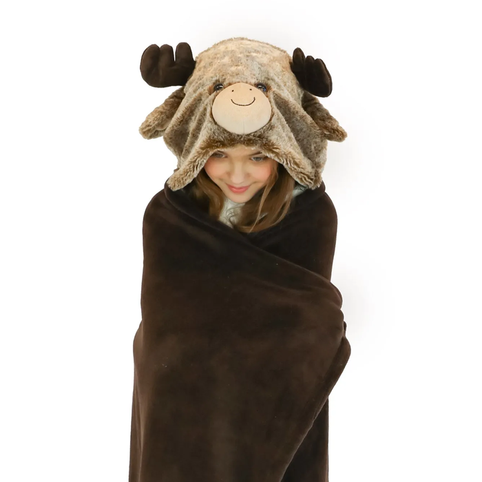 Noxxiez Noxxiez animal hooded blanket Reindeer