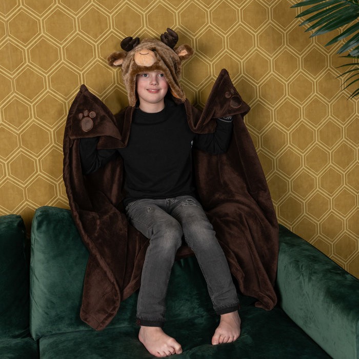 Noxxiez Noxxiez animal hooded blanket Reindeer