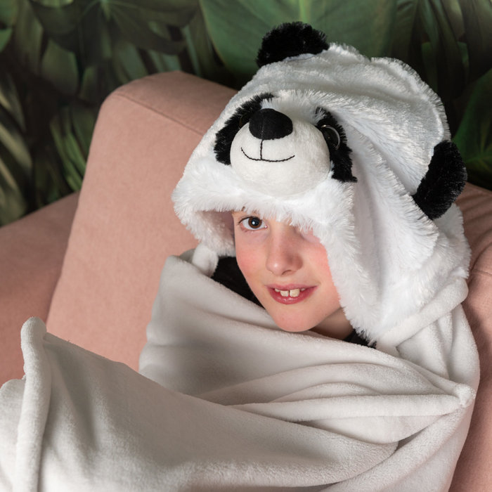 Noxxiez Noxxiez animal hooded blanket Panda
