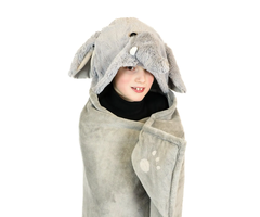 Noxxiez Noxxiez animal hooded blanket Elephant
