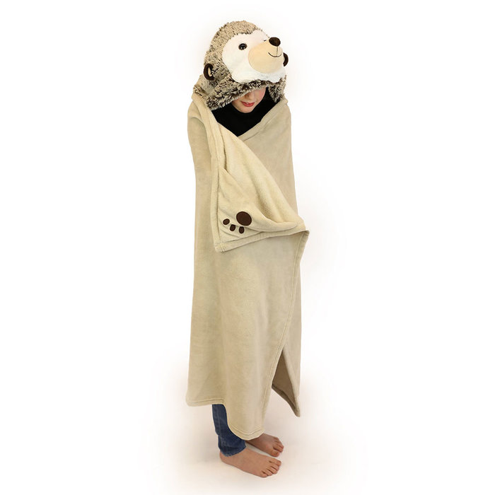 Noxxiez Noxxiez animal hooded blanket Hedgehog