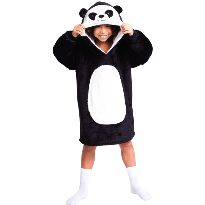 Noxxiez Noxxiez knuffel Hoodie Panda tot 160 cm