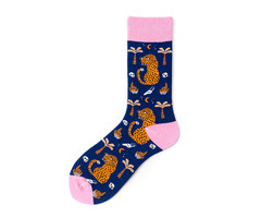 Noxxiez Cozy Noxxiez Soxxiez Panter Blauw