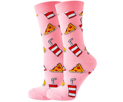 Noxxiez Cozy Noxxiez Soxxiez Pizza Pink