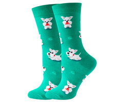 Noxxiez Cozy Noxxiez Soxxiez Dog Green