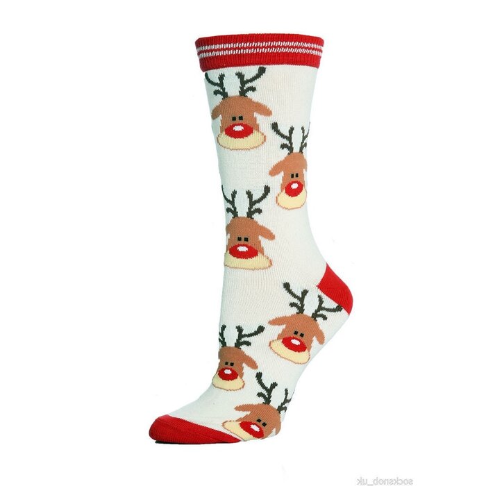 Noxxiez Cozy Noxxiez Soxxiez Rudolfh White